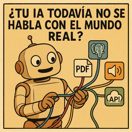 Ilustración conceptual del Model Context Protocol.